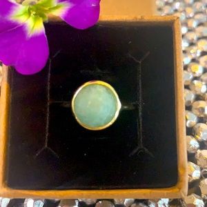 💎💍Green Adventurine & 14K Gold Plated Ring💎💍